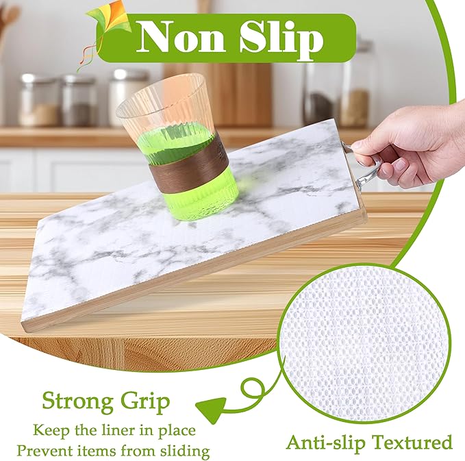 Cabinet Shelf Liner 10 Inch Wide X 20 Ft Cabinet Drawer Liners Non-Adhesive - Image 3