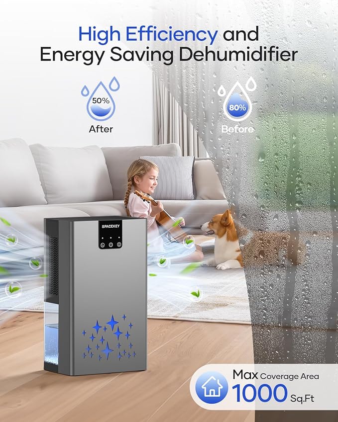 Dehumidifier, 95 OZ Water Tank Dehumidifiers - Image 4