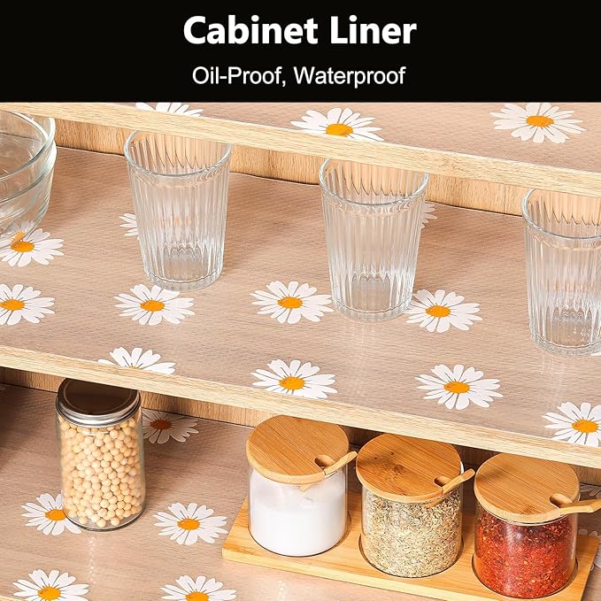 INNOLITES Shelf Liners for Kitchen Cabinets – Drawer Liner Waterproof & - Image 2