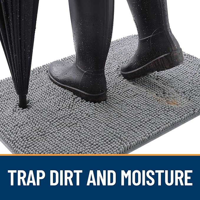 OLANLY Dog Door Mat for Muddy Paws 54x24, Absorbs Moisture and Dirt, Absorbent - Image 2