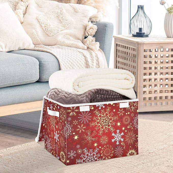 xigua Christmas Snowflakes Storage Bins - Image 5