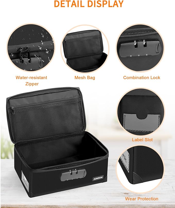 JUNDUN Index Card Holder with 48 Pieces 4x6 Inch Index Cards Dividers, - Image 4