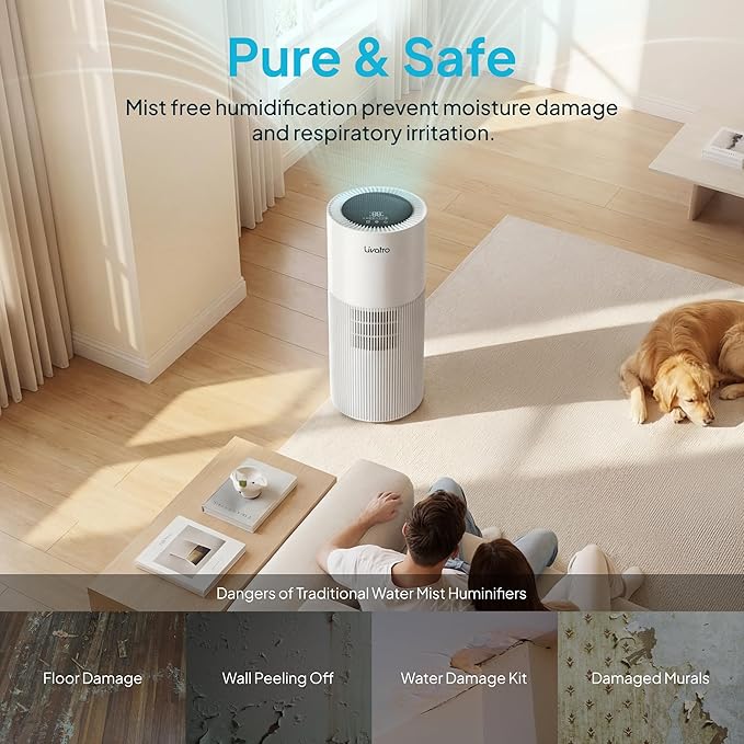 8L Evaporative Humidifier for Large Rooms up to 1000 ft²- Baby Elderly& Pet - Image 5