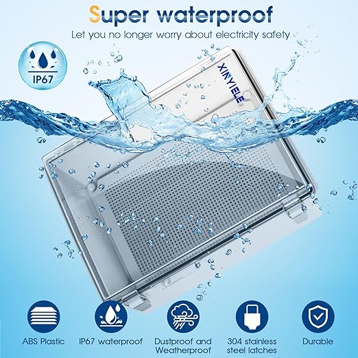 Waterproof Outdoor Project ABS Plastic Junction Box IP67 Weatherproof Dustproof - Image 2