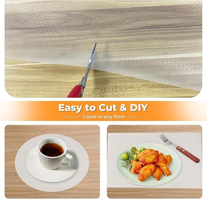 Extra Wide Shelf Liner, Refrigerator Liners Oil-Proof Drawer Liners - Image 5