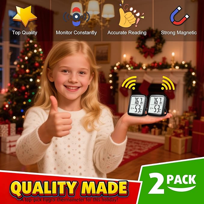Antonki 2 Pack Room Thermometer - Image 4