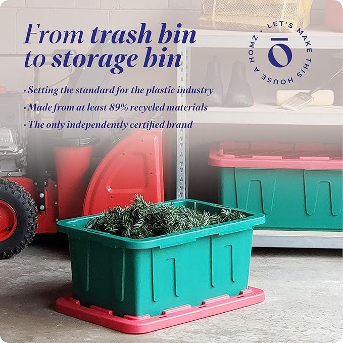 HOMZ 2-Pack Durabilt, Heavy Duty Plastic Storage Bins - Image 8