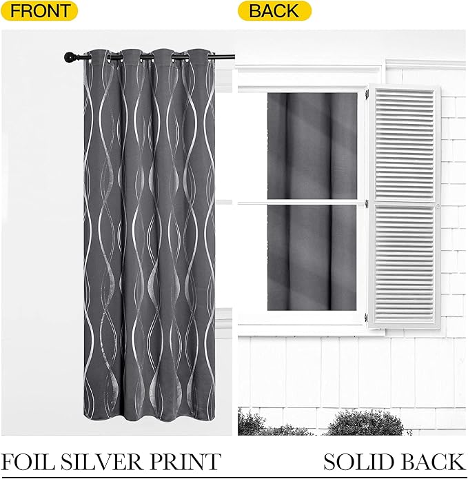 NICETOWN Blackout Short Curtains Panels - Image 7