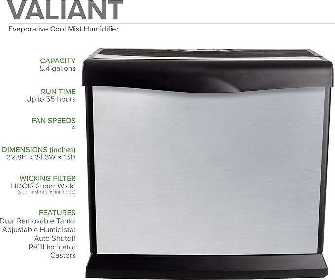 AIRCARE Valiant Digital Whole-House Console-Style Evaporative Humidifier - Image 2