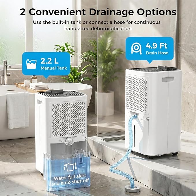4, 000 Sq. Ft Dehumidifier for Basement, 45 Pint Dehumidifiers for Home - Image 4