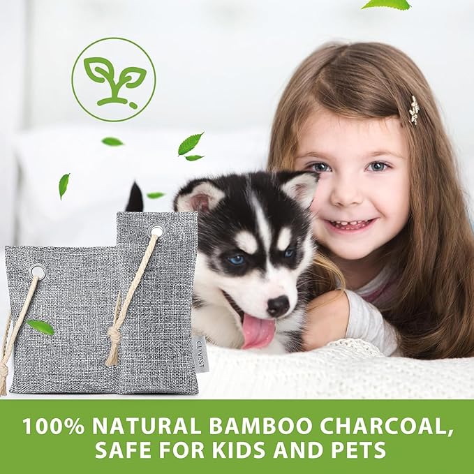 CLEVAST 16 Pack Activated Bamboo Charcoal Air Purifying Bags, Natural Fresh - Image 6