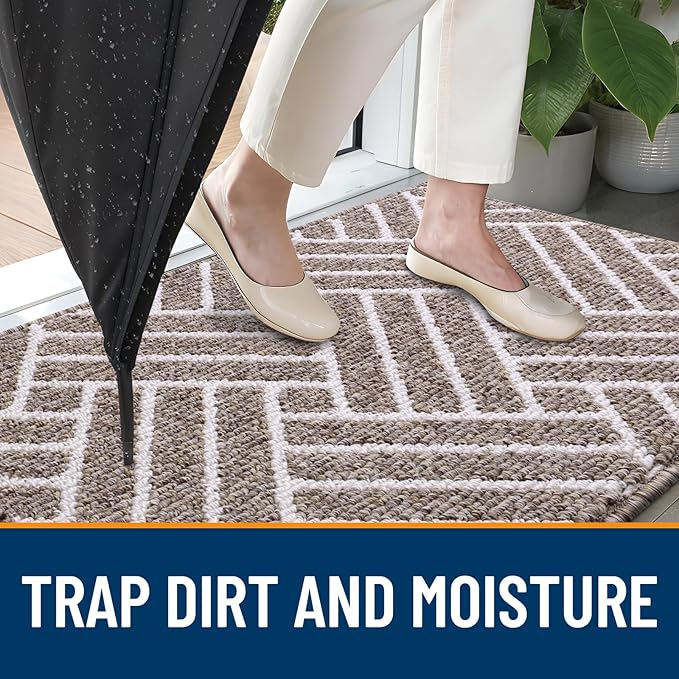 OLANLY Indoor Door Mat, 48x32 Inch, Dirt Resistant and Absorbent, Non-Slip - Image 2
