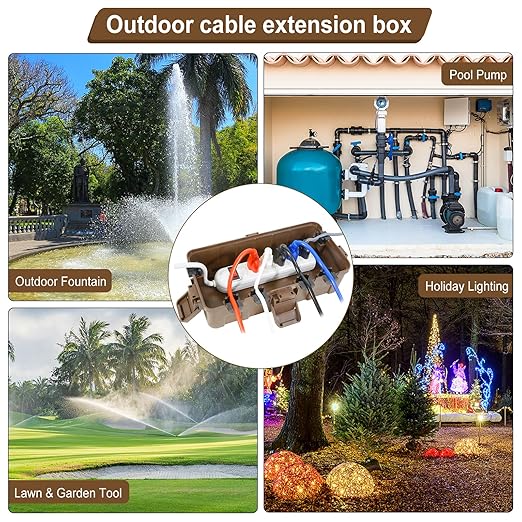 Outdoor Electrical Box Waterproof, OUTDSPLY Medium Outdoor Electrical Box w/ 6 - Image 7