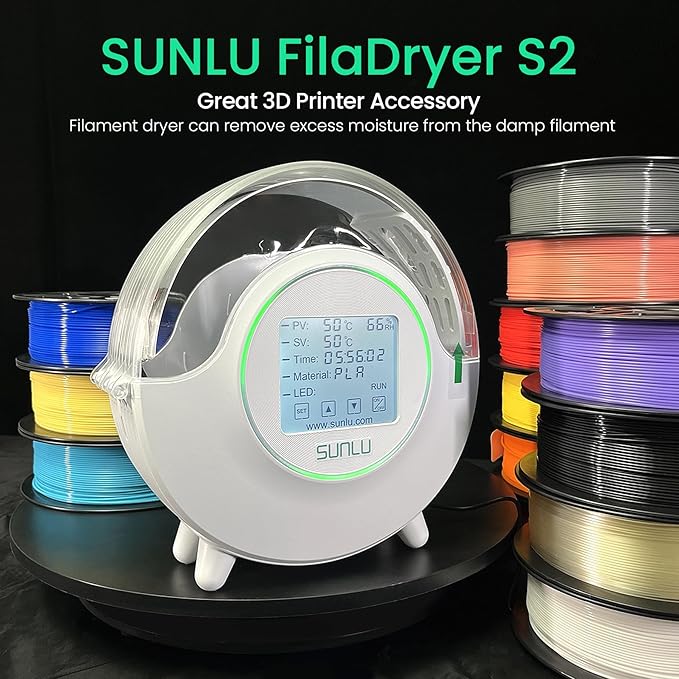 SUNLU Official Filament Dryer S2, Built-in Circulation Fan, 70℃ Max Temperature - Image 2