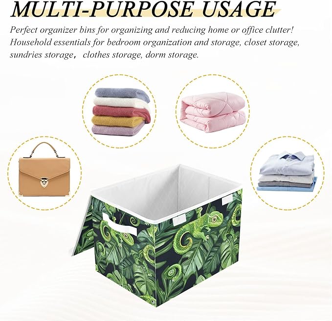 xigua Green Chameleons Storage Bins - Image 7