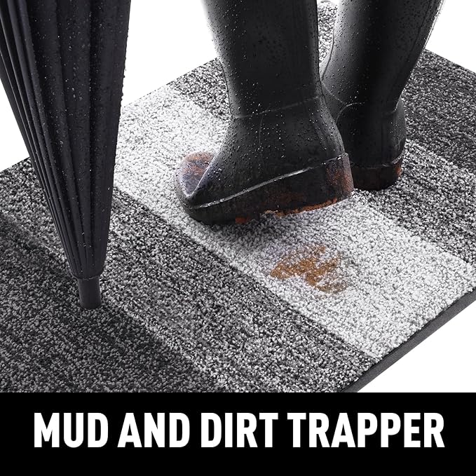 Smiry Dog Door Mat for Muddy Paws, Absorbs Moisture and Dirt, Low-Profile - Image 2