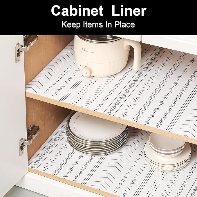Cooyes Shelf Liners for Kitchen Cabinets Refrigerator Liners Waterproof & - Image 3