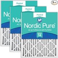 Nordic Pure 20x20x2 Pleated MERV 14 Air Filters 3 Pack by NordicPure