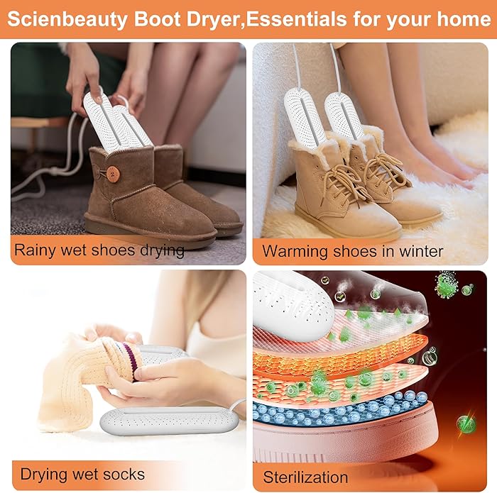 Scienbeauty Electric Shoe Dryers, Portable Boots Dryer Machine - Image 5