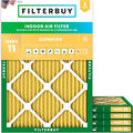 Filterbuy 24x25x1 Air Filter MERV 11 Superior Pet & Allergy Defense, by Filterbuy