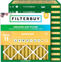 Filterbuy 10x10x2 Air Filter MERV 11 Superior Pet & Allergy Defense, by Filterbuy