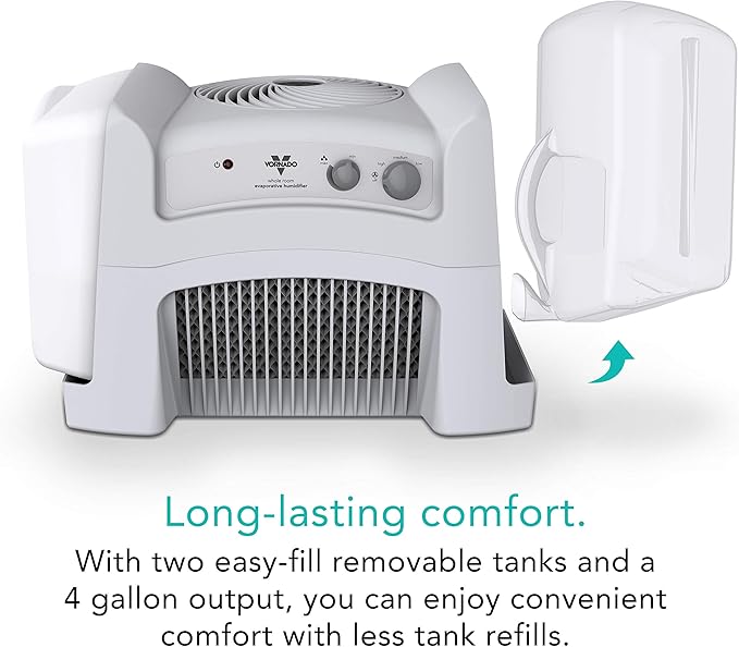 Vornado Evap40 4-Gallon Evaporative Humidifier, Adjustable Humidistat, 3 Speed - Image 4