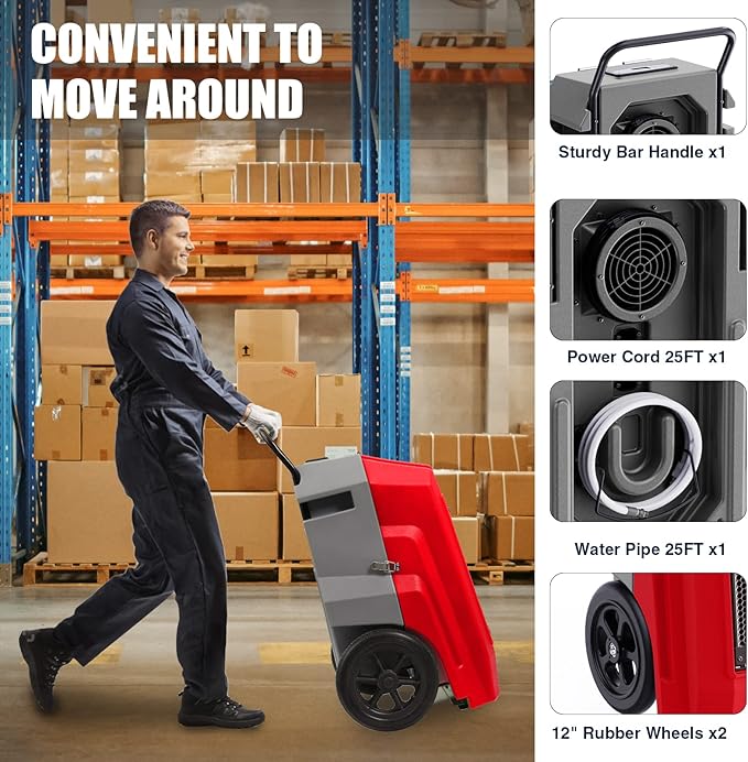 MOUNTO 180Pints LGR Industrial Dehumidifier - Image 4