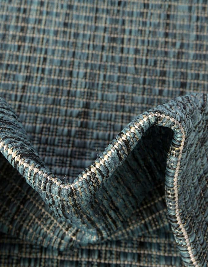 Unique Loom Outdoor Solid Collection Area Rug - Image 6