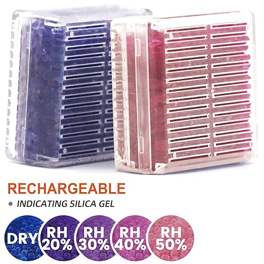 Silica Gel Canister, 45 Gram 10 Packs Hard Plastic Silica Gel Desiccant Canister - Image 2