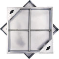 16x16 in Invisible Stainless Steel Manhole Cover and Frame by MOSINSBO