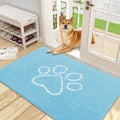 OLANLY Dog Door Mat for Muddy Paws 48x30, Paw Print Design, Absorbs Moisture by OLANLY