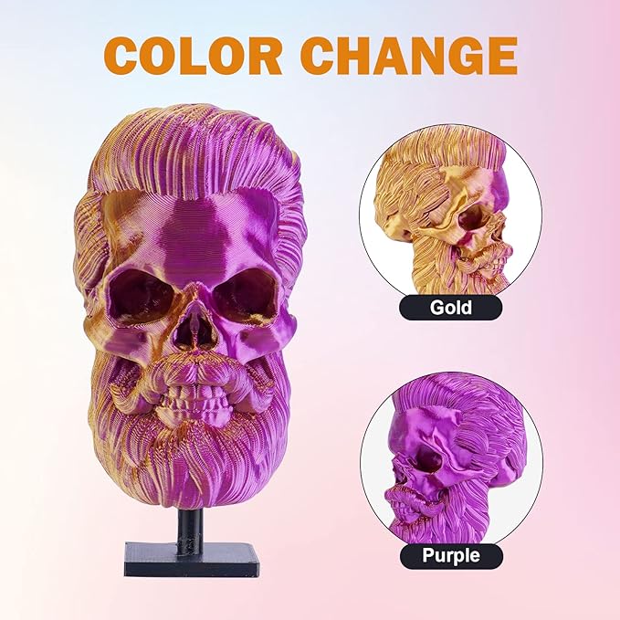 ERYONE Silk Dual Color PLA Filament 3D Printer 1.75mm +/- 0.03mm, Bicolor - Image 4