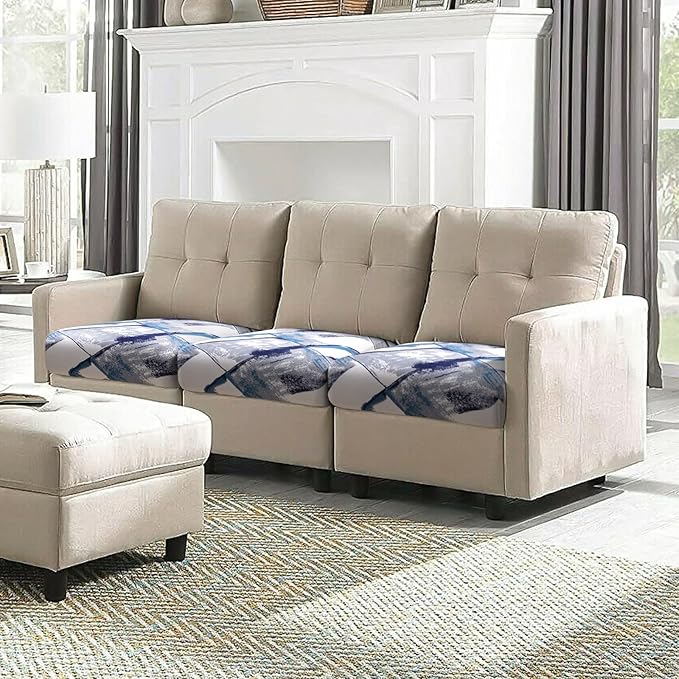 Fuloon Sofa Cushion Covers, Stretch Printed Seat Cushion Cover Couch Seat - Image 9