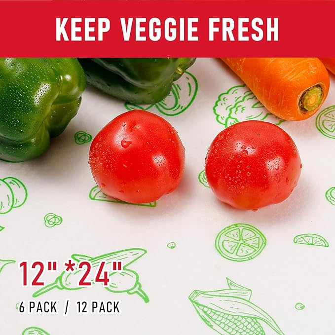 Cooyes Refrigerator Drawe Liners Super Absorbent Fridge Bin Mats Keep Produce - Image 5