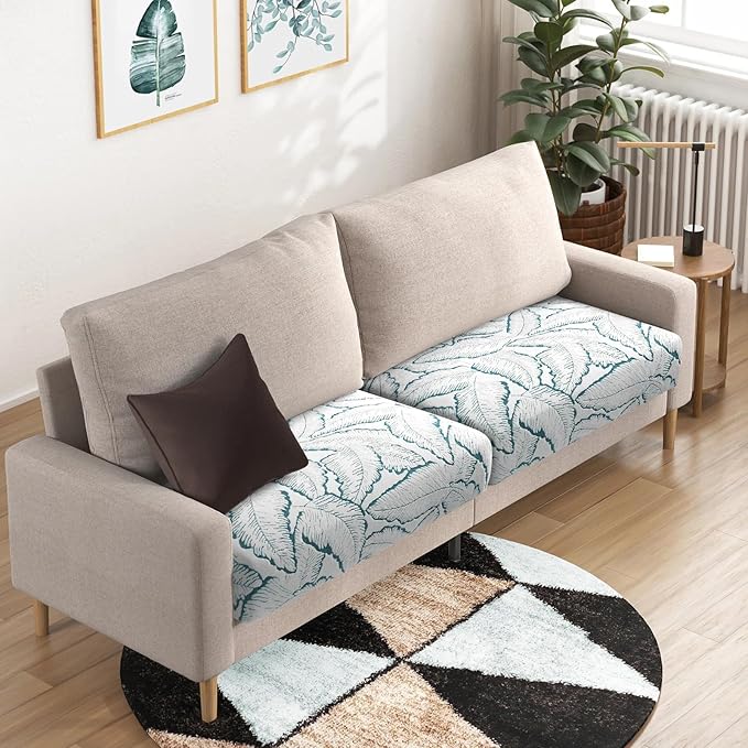 Fuloon Seat Cushion Covers, Stretch Couch Slipcovers Sofa Cushion Protective - Image 5