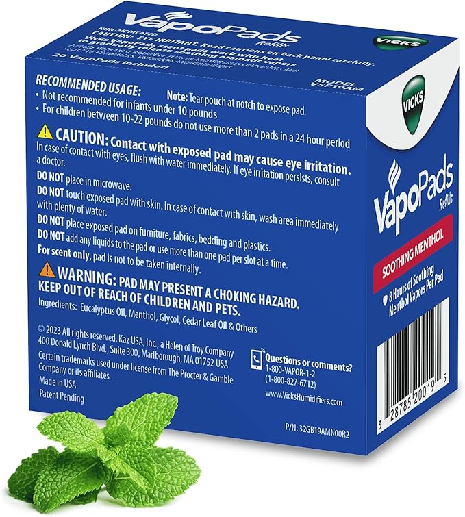 Vicks VapoPads Original Menthol Scent Refill Pads - Image 7