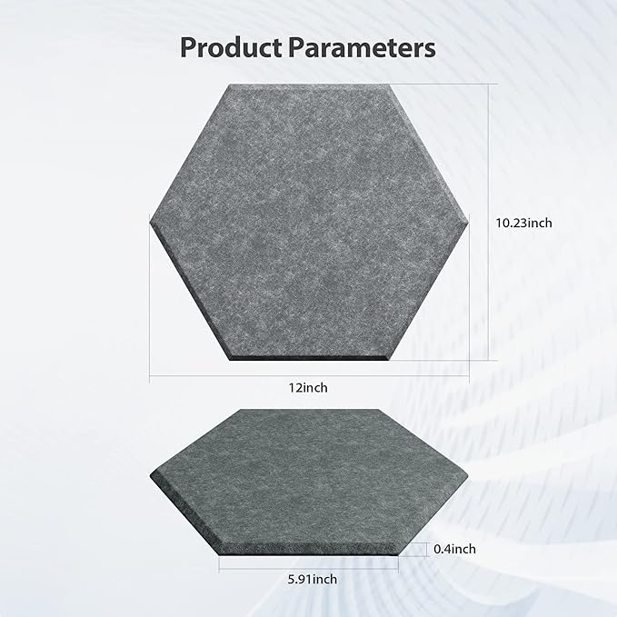 12 Pack Acoustic Panels Self Adhesive Sound Proof Foam, High Density Sound - Image 6