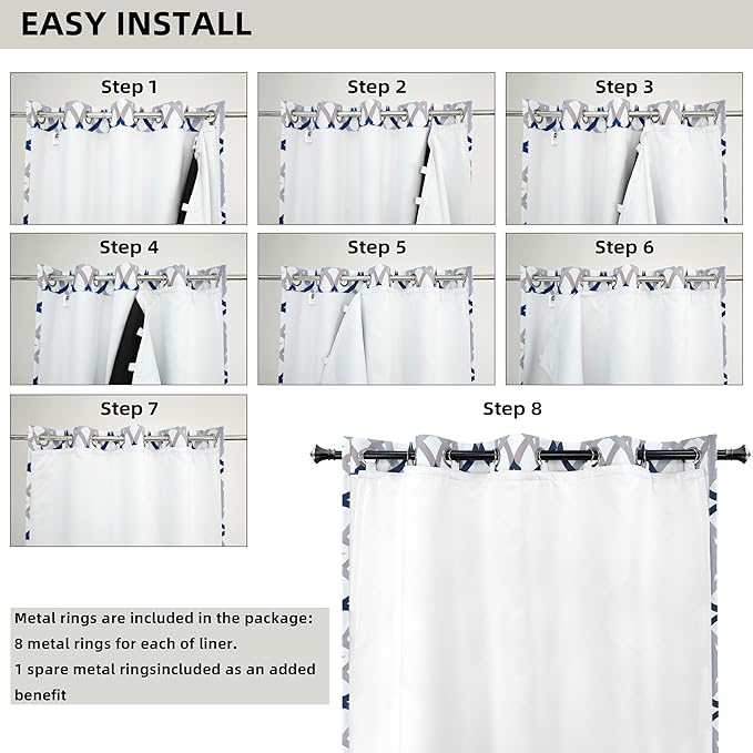 DriftAway Soundproof Thermal Insulated Quilted Curtain Liners - Image 8