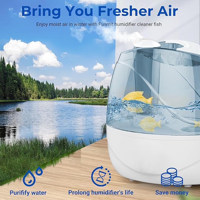 Funmit Humidifier Cleaning Fish, 6 Pack Humidifier Cleaner - Image 6