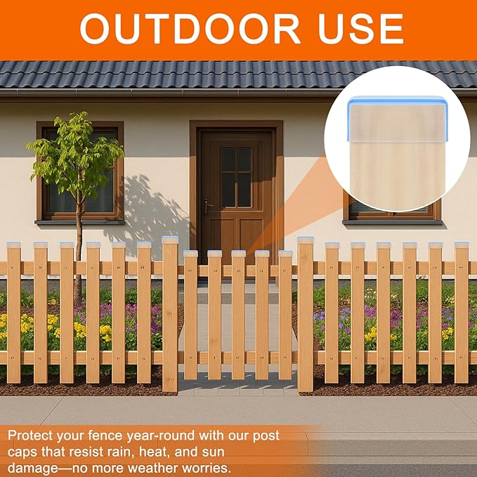 2x4 Wood Post Rubber End Caps – Waterproof and Weather-Resistant Rubber Caps - Image 4