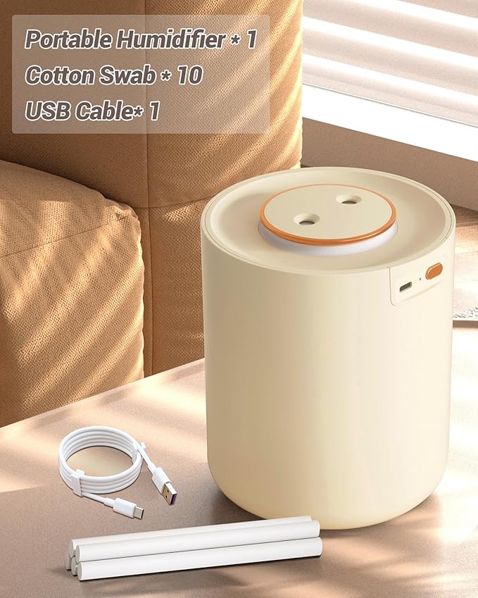Portable Small Humidifier, 1500ml Small Humidifiers - Image 4