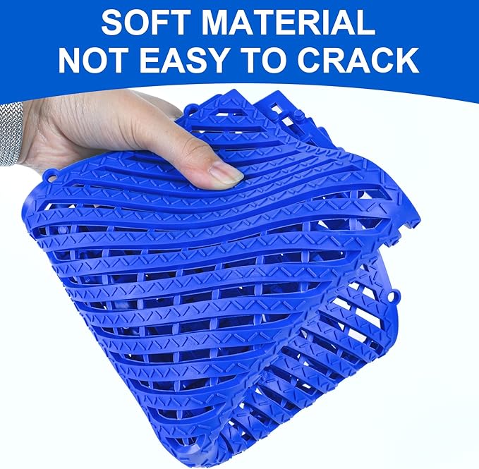MYFAMIREA Modular Interlocking Cushion 12 Pack 11.8" x 11.8" Rubber Floor Tiles - Image 3