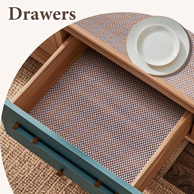 Drawer and Shelf Liner for Kitchen Cabinet: 23.6 in X 20 Ft Non Slip Waterproof - Image 2