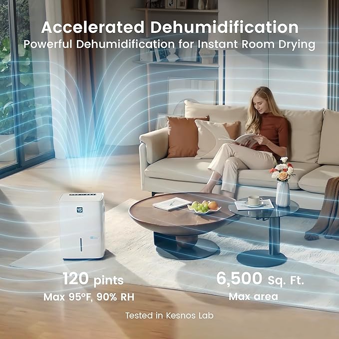 Kesnos 120 Pints Energy Star Dehumidifier - Image 2