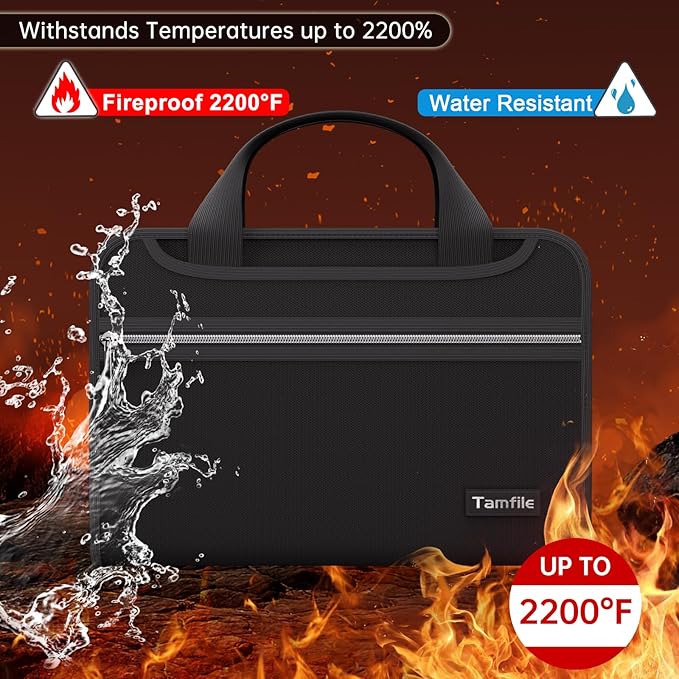 Tamfile Fireproof Accordion File Organizer - Image 2