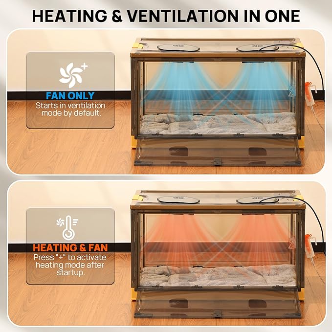 TURBRO 157 L Pet Incubator for Puppies and Kittens, Temperature and Humidity - Image 3