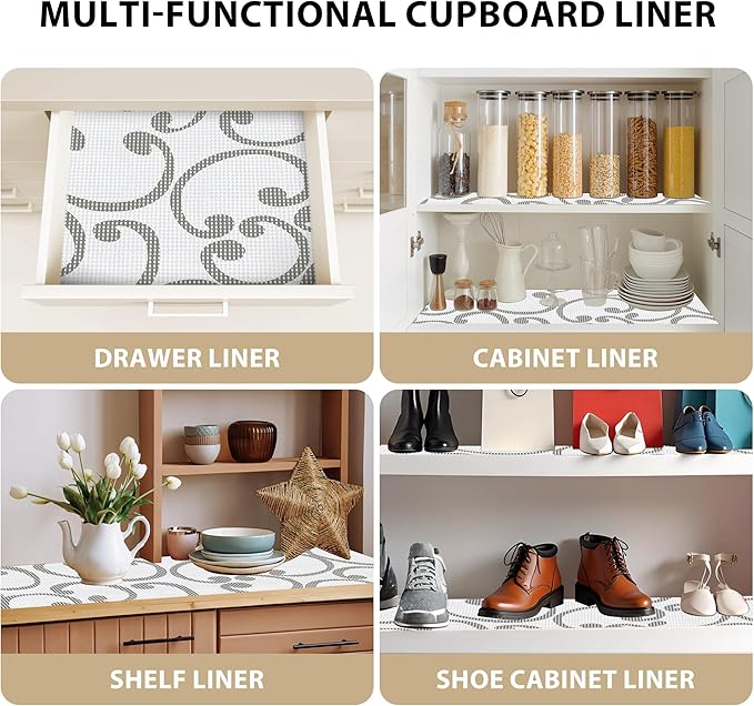 Shelf Liners for Cabinets-Drawer Liner Cabinet Liners for Shelves Kitchen - Image 5