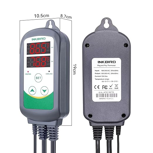 Inkbird ITC-308 Digital Temperature Controller Outlet Thermostat 2-Stage 1100W - Image 3