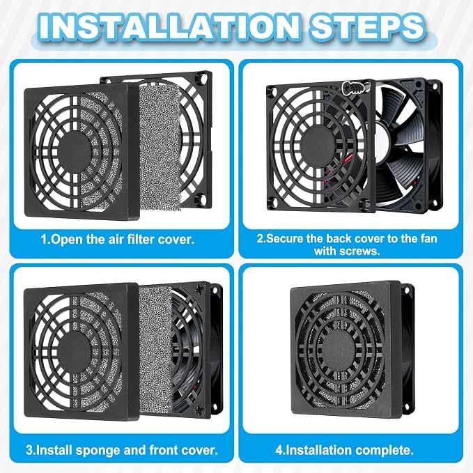PATIKIL 200mm Fan Filter Grill - Image 5