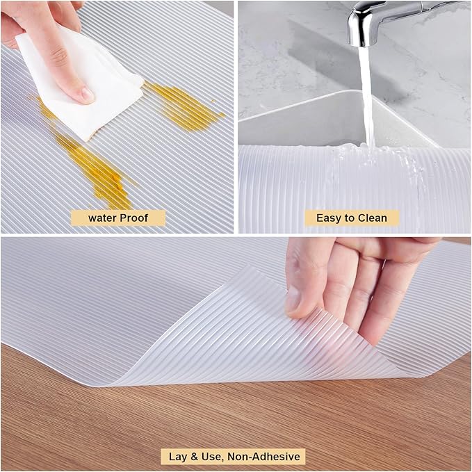 Thickened Shelf Liner, 16 in x 20 FEET Non-Slip Cabinet Liner, Washable - Image 3
